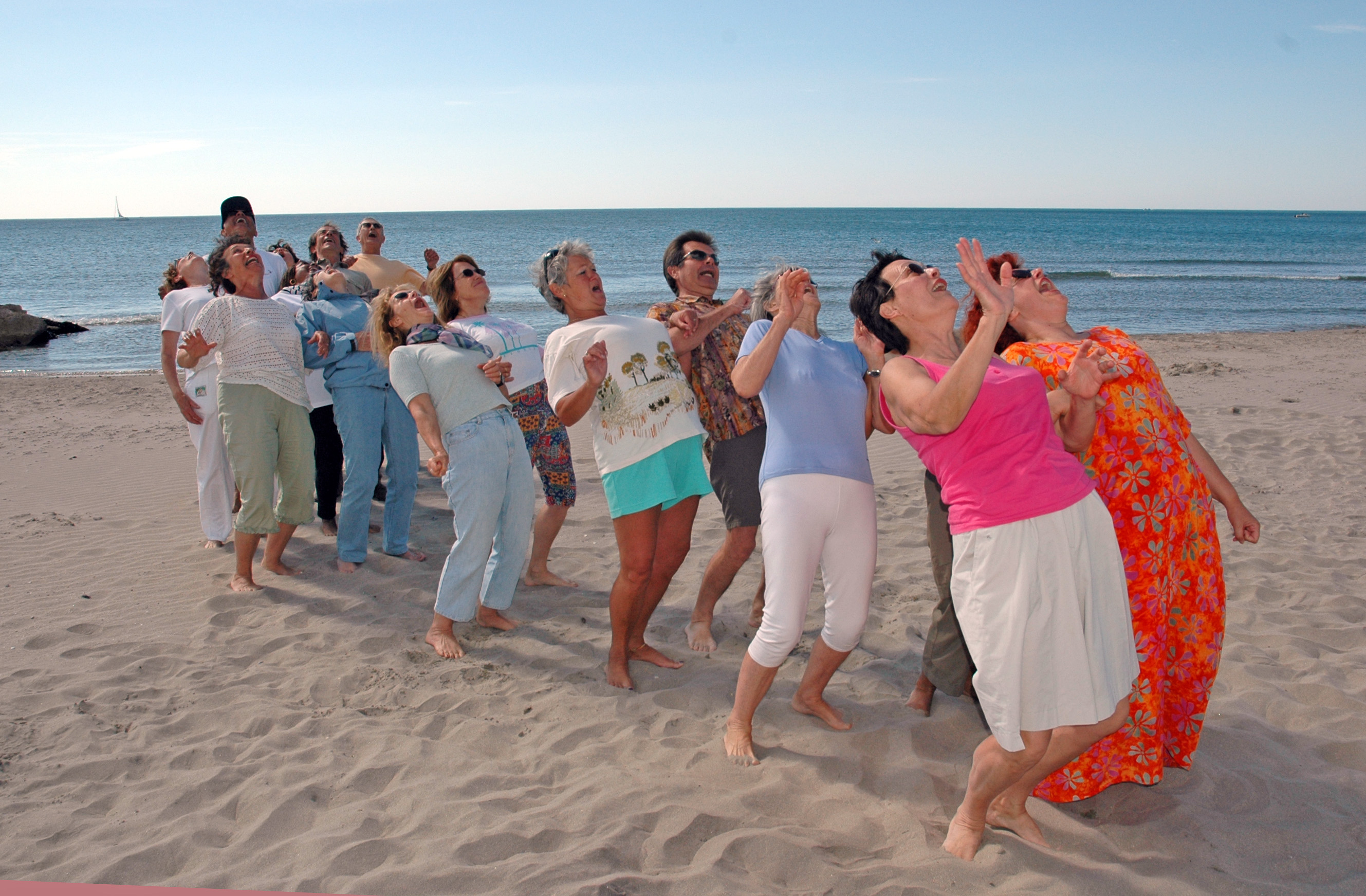 Séance de club de yoga du rire à Frontignan 